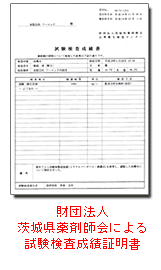 炭酸泉の試験表